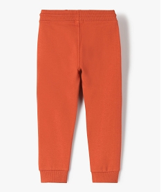 pantalon de jogging avec interieur molletonne garcon orangeG088501_3