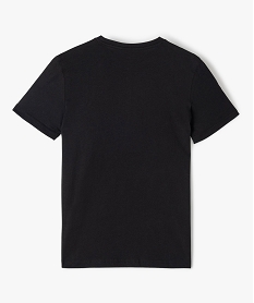 tee-shirt garcon a manches courtes imprime geek noirG116701_3