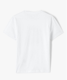 tee-shirt garcon a manches courtes motif multicolore blanc tee-shirtsG118601_3