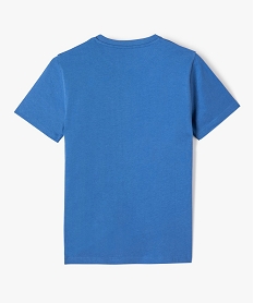 tee-shirt garcon avec motif mangas bleuG118901_3