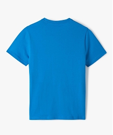 tee-shirt garcon tricolore a manches courtes bleuG119201_3