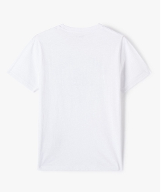 tee-shirt garcon a manches courtes motif palmier et inscription blancG122001_3