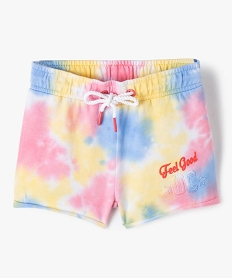 short fille en maille tie-and-dye - camps united multicolore shortsG128501_1