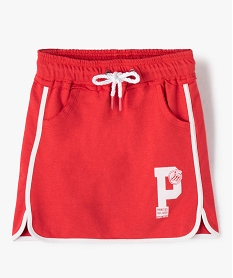 jupe fille sportswear a taille elastiquee - camps united rougeG140601_1