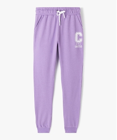 pantalon de jogging fille avec logo patine – camps united violet pantalonsG156401_2