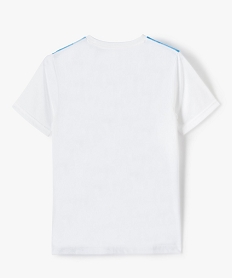 tee-shirt garcon a manches courtes imprime californie blancG178501_3
