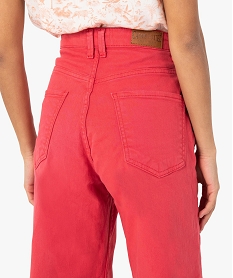 pantalon femme ample en toile denim – camps united rouge pantalonsG203901_2