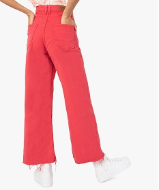 pantalon femme ample en toile denim – camps united rouge pantalonsG203901_3