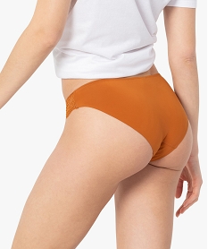 culotte femme en microfibre et dentelle (lot de 2) orange culottesG220501_2