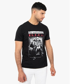 GEMO Tee-shirt homme à manches courtes – The Notorious BIG Noir