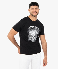 GEMO Tee-shirt homme à manches courtes – Métallica Noir