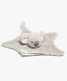 doudou plat bebe avec tete de koala – keel toys gris standardG261301_2