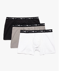 GEMO Boxer homme en coton stretch - Dim (lot de 3) Noir