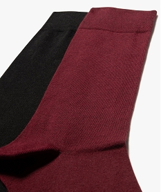 chaussettes homme fines a tige haute (lot de 2) rouge standardI016301_2