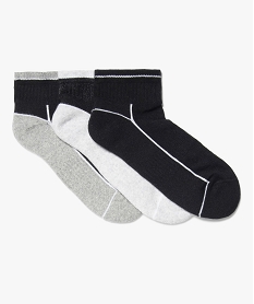 GEMO Chaussettes de sport tige basse femme (lot de 3) noir standard