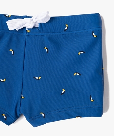 maillot de bain bebe garcon forme boxer a motif toucans imprimeI020701_2