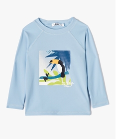 tee-shirt de plage bebe garcon a manches longues bleuI020901_1