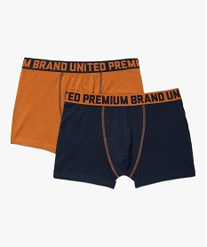 GEMO Boxer homme à ceinture imprimée (lot de 2) Brun