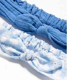 bandeau pour les cheveux avec noeud fille (lot de 2) bleu standardI078601_2