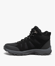 chaussures de trekking homme montantes a lacets noir vif baskets et tennisI128301_3