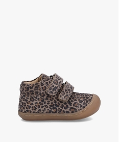 chaussures premiers pas bebe fille dessus cuir leopard – na! brunI168001_1