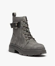boots fourrees femme unies a semelle crantee gris standardI222601_3