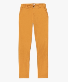 pantalon chino en coton stretch coupe slim homme jauneI284801_4
