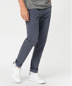 pantalon chino en coton stretch coupe slim homme grisI284901_1
