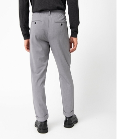 pantalon homme en toile avec taille ajustable grisI285301_3