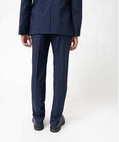 pantalon de costume homme en toile coupe droite bleuI285701_3