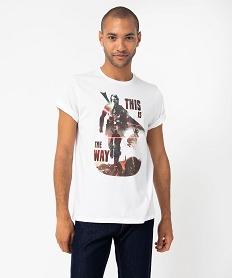 GEMO Tee-shirt homme à manches courtes avec motif - Star Wars Blanc