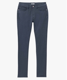 pantalon femme coupe slim en coton stretch bleu pantalonsI313701_4