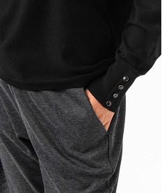 pantalon en maille extensible a micro motifs femme imprime pantalonsI331901_2