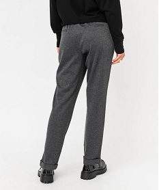 pantalon en maille extensible a micro motifs femme imprime pantalonsI331901_3