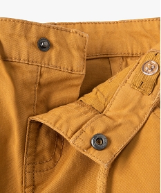 pantalon bebe garcon slim en toile - lulucastagnette orange pantalonsI367001_3