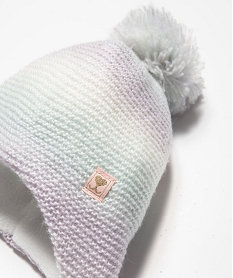 bonnet bebe fille en maille double polaire multicolore accessoiresI416001_2