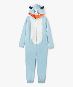 GEMO Combinaison pyjama garçon avec motif monstre Bleu