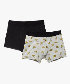 GEMO Boxer homme à motif fast food (lot de 2) Multicolore