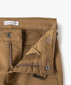 pantalon garcon en toile extensible avec ceinture - lulucastagnette brunI473401_3
