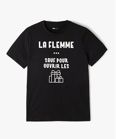 GEMO Tee-shirt garçon à manches courtes spécial Noël Noir