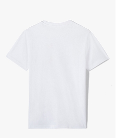 tee-shirt garcon a manches courtes avec motif sur le buste blancI504901_3