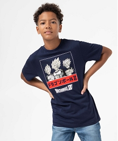 GEMO Tee-shirt garçon à manches courtes avec motif – Dragon Ball Z Bleu