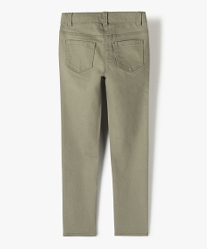 pantalon stretch coupe slim fille vert pantalonsI514401_3