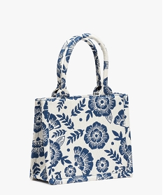 sac fille a motifs fleuris et broderie pailletee - lulucastagnette bleu standard sacs et cartablesI575101_2
