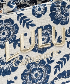 sac fille a motifs fleuris et broderie pailletee - lulucastagnette bleu standard sacs et cartablesI575101_3