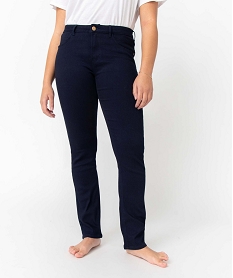 pantalon femme coupe regular taille normale bleu regularI631501_2