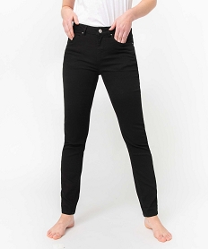 pantalon coupe slim taille normale femme noir pantalonsI638401_2