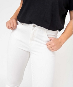 jean femme coupe skinny taille normale blancI640801_2