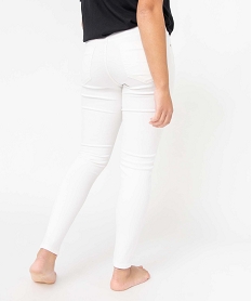 jean femme coupe skinny taille normale blancI640801_3