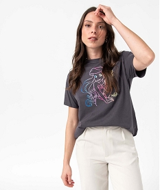 tee-shirt femme avec motif ariel multicolore - disney noir t-shirts manches courtesI687901_1